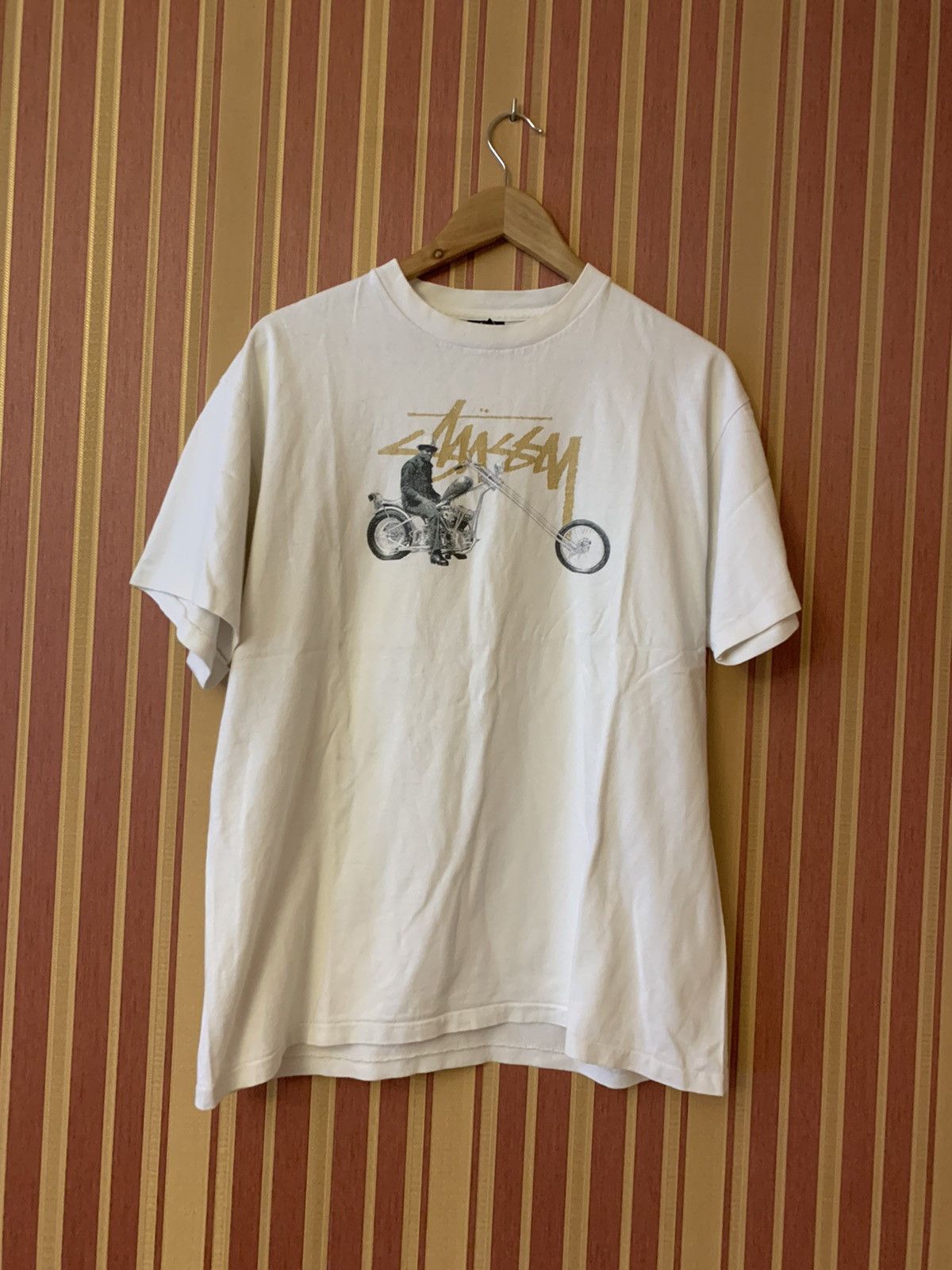 00's Stussy グラフィックTシャツ L ホワイト