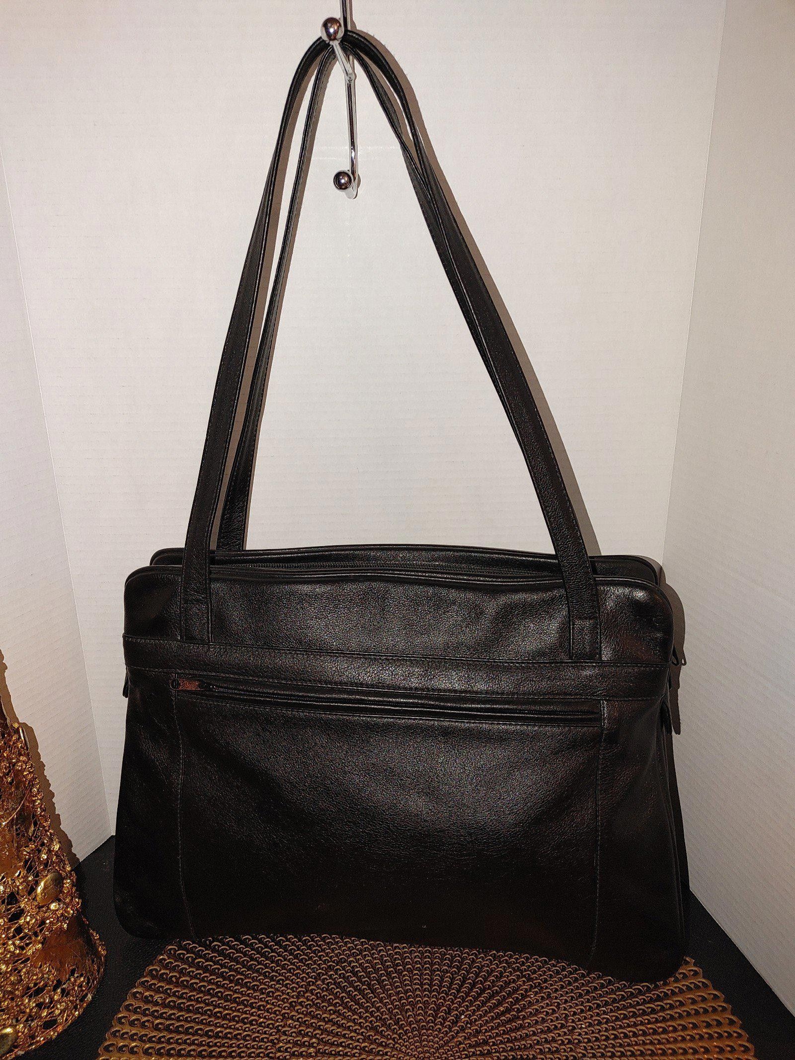 Designer Derek Alexander Leather Tote Bag Size ONE SIZE - 1 Thumbnail
