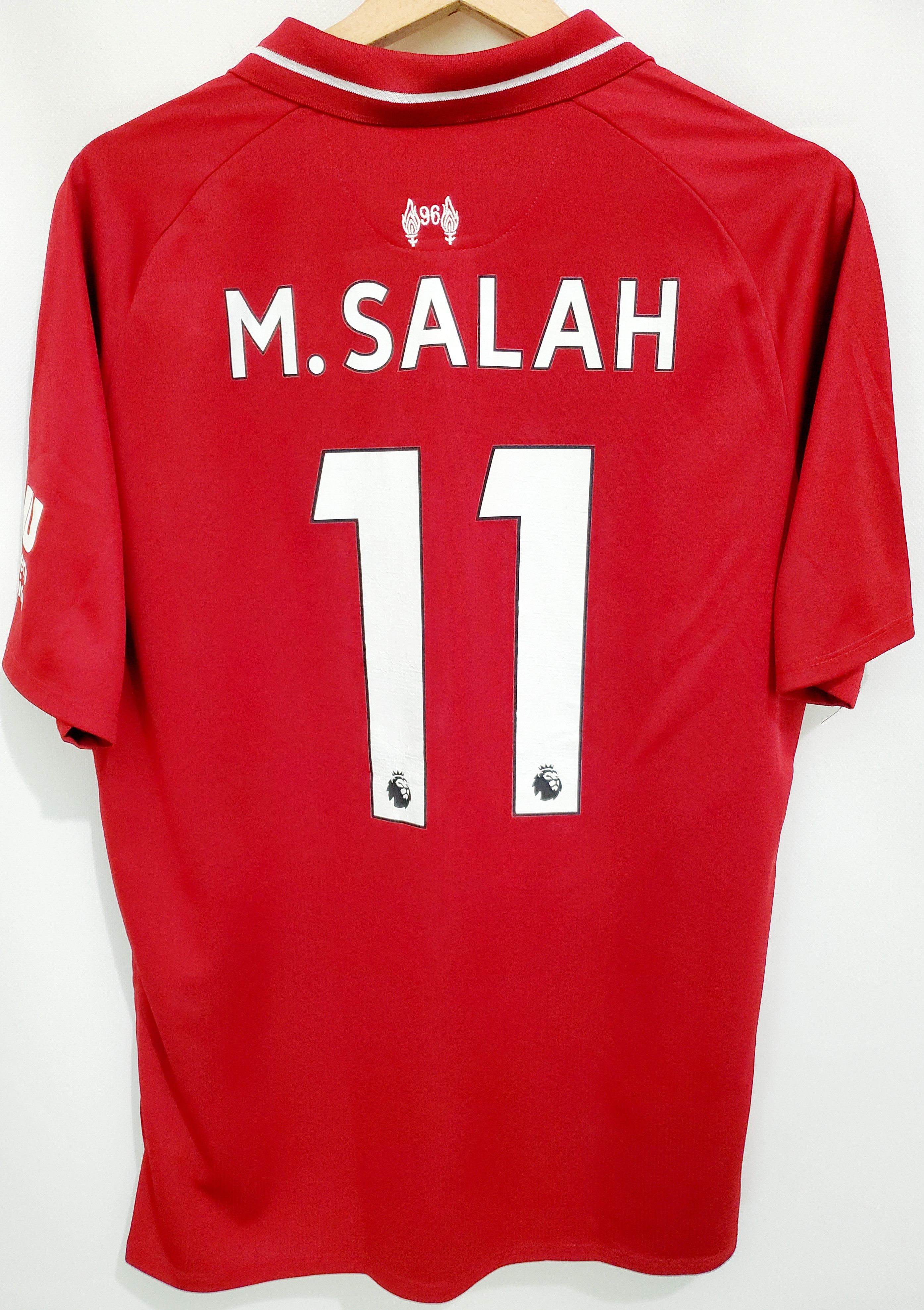 New Balance LIVERPOOL 2018 - 2019 HOME SHIRT #11 SALAH (VERY GOOD) L Size US L / EU 52-54 / 3 - 2 Thumbnail
