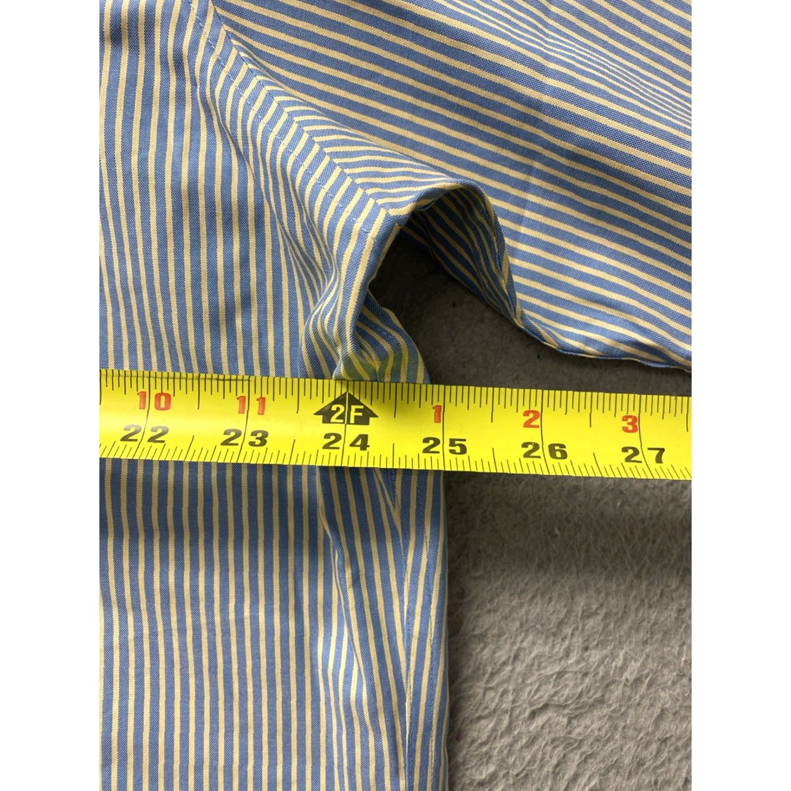 Eddie Bauer Eddie Bauer Men's Blue Striped Button Short Sleeve Shirt XL /127-44 Size US XL / EU 56 / 4 - 5 Thumbnail