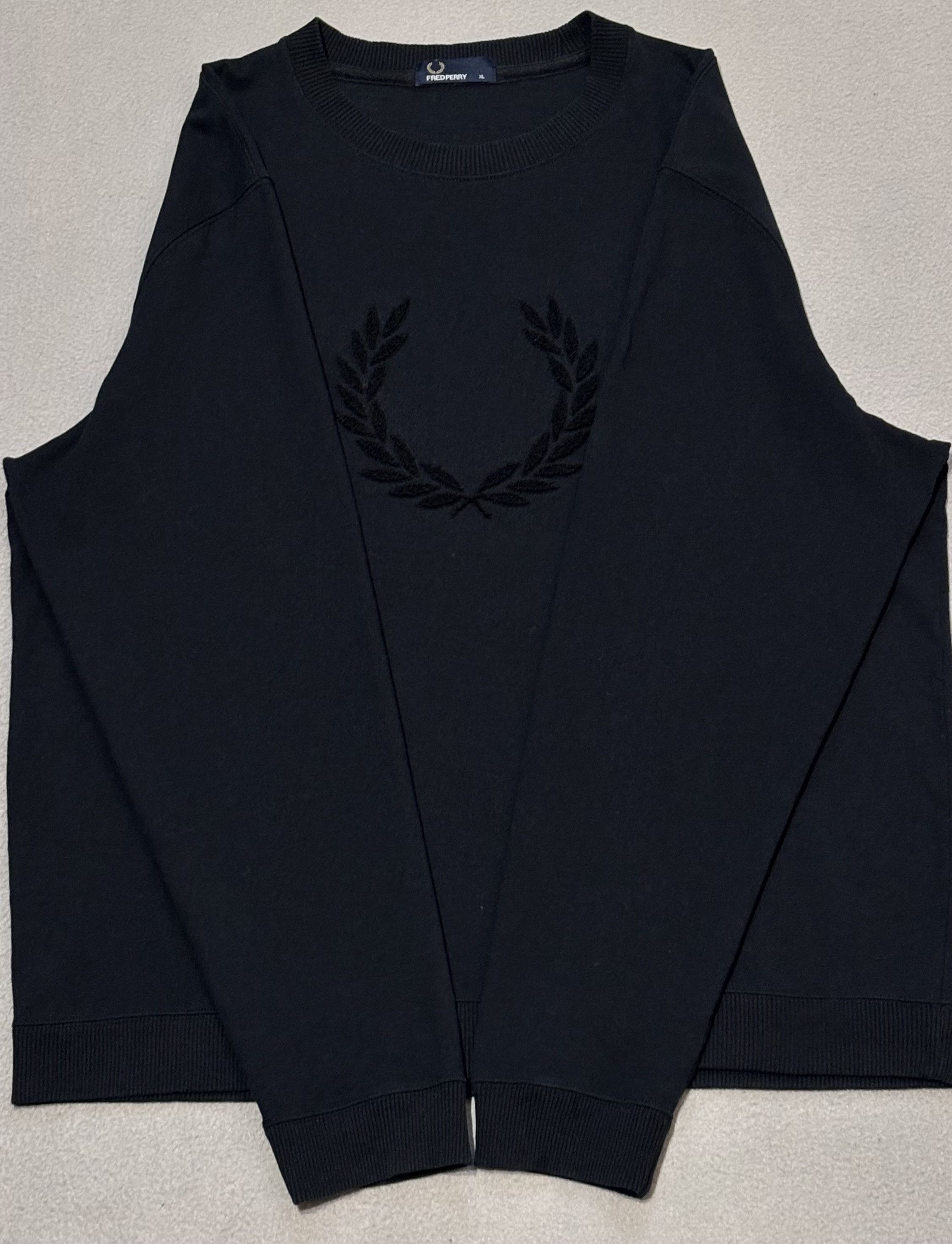 Fred Perry Fred Perry black sweatshirt size XL Size US XL / EU 56 / 4 - 6 Thumbnail