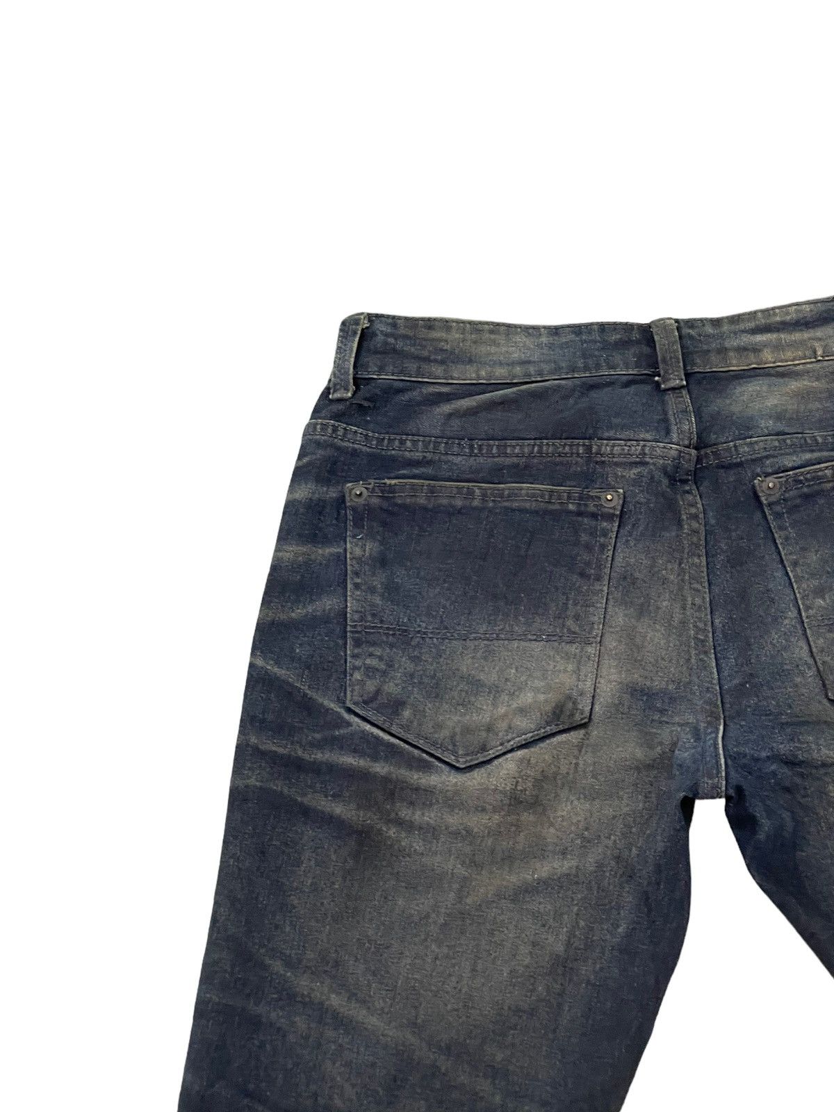 Japanese Brand Flare Jeans Slim AVH Distress Stretch Boot Cut 6🟦4 Size US 30 / EU 46 - 18 Thumbnail