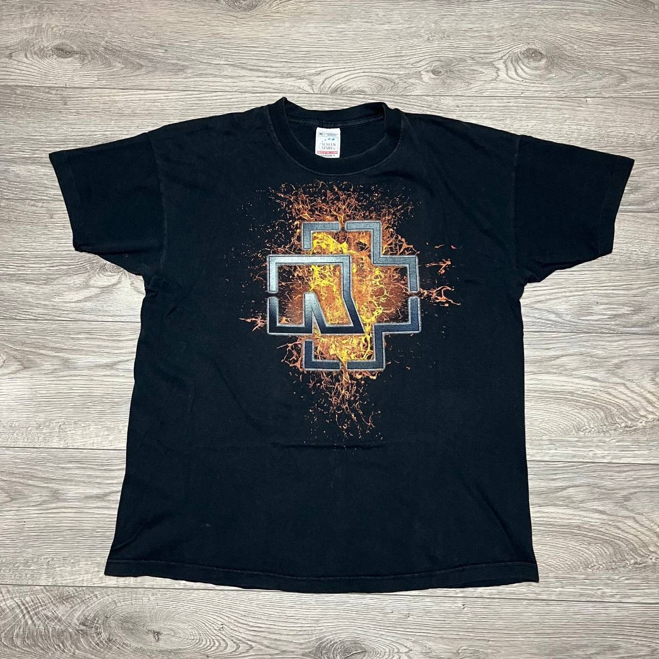Vintage Rammstein T-Shirt Vintage Merch Fruit of the loom 2000 Size US XL / EU 56 / 4 - 1 Thumbnail