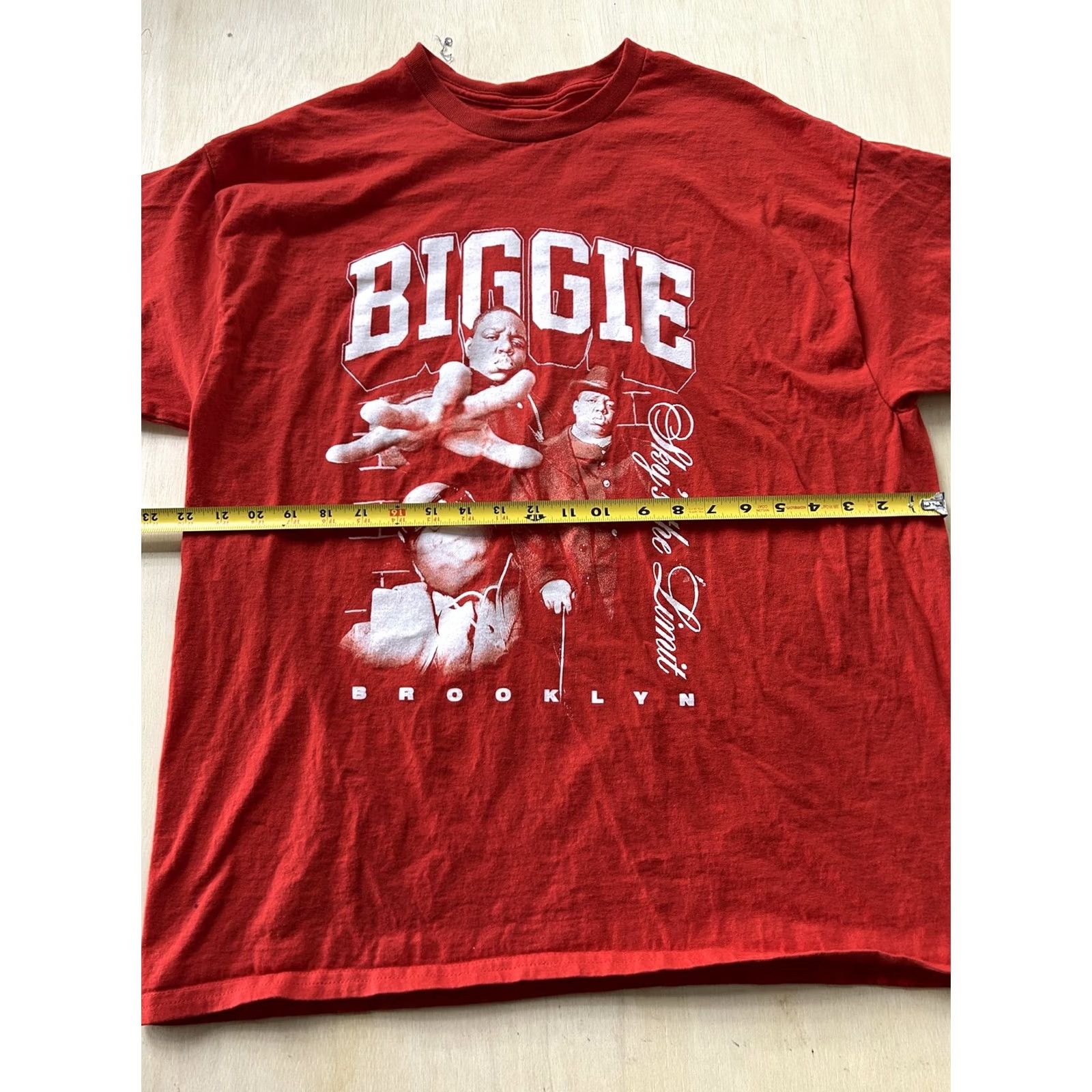 Vintage VINTAGE The Notorious B.I.G. Biggie Shirt Mens XL Red Sky's the Limit Brooklyn Hip Hop Shirt Size US XL / EU 56 / 4 - 5 Thumbnail