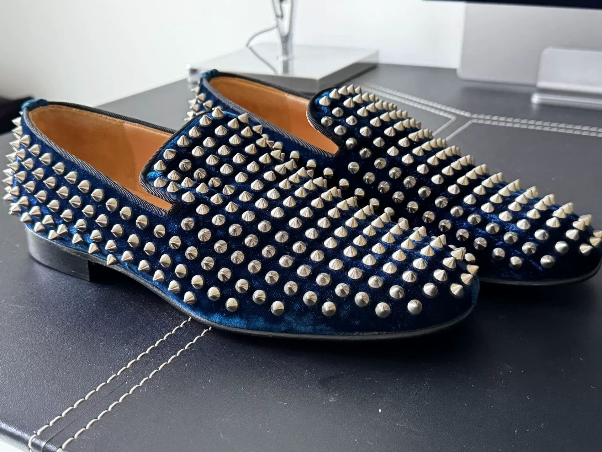 Christian Louboutin Christian Louboutin Studded Men's Shoes Size US 6 / EU 39 - 1 Thumbnail