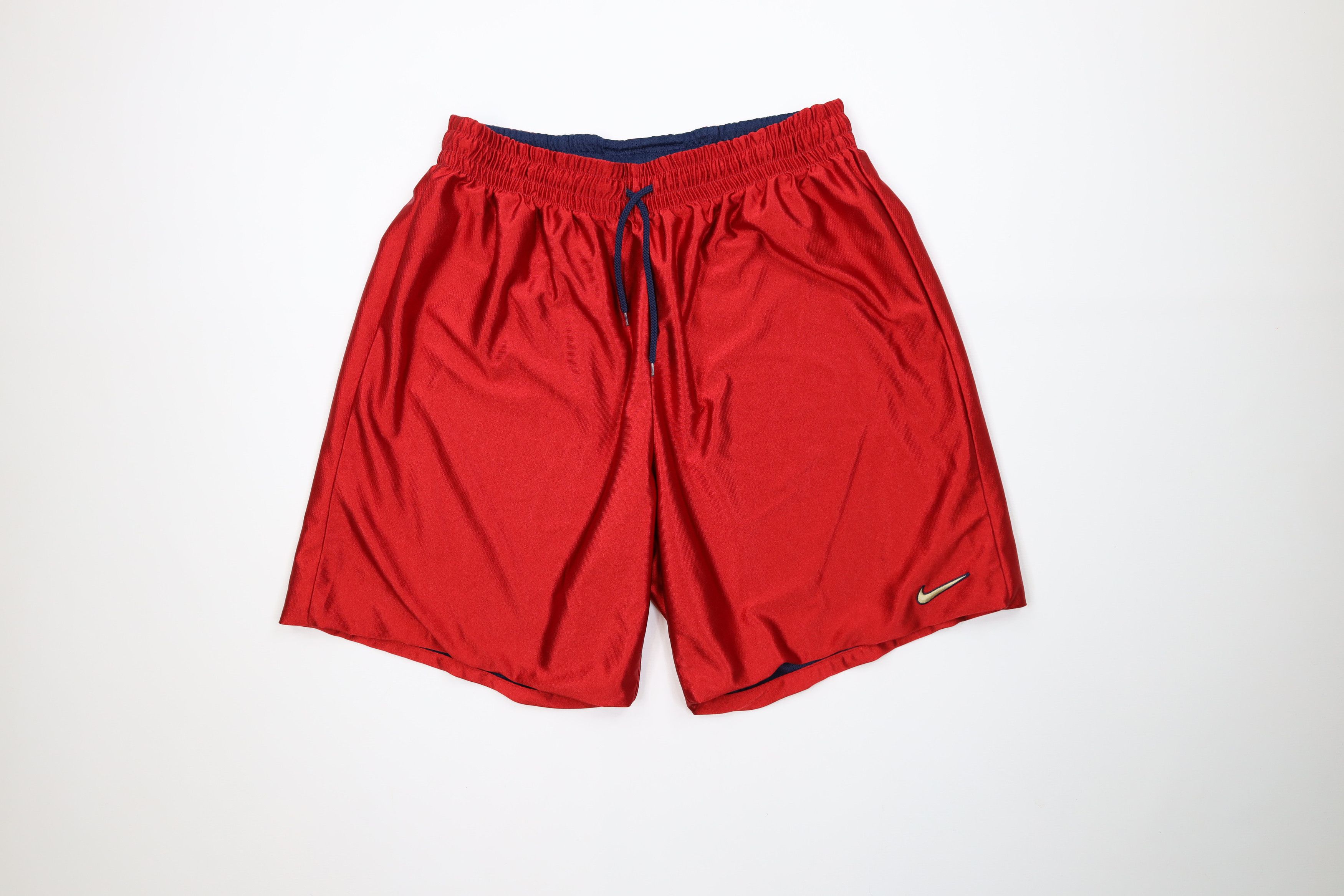 Nike Vintage 90s Y2K Nike Mini Swoosh Reversible Shorts Blue Red Size US 34 / EU 50 - 1 Thumbnail