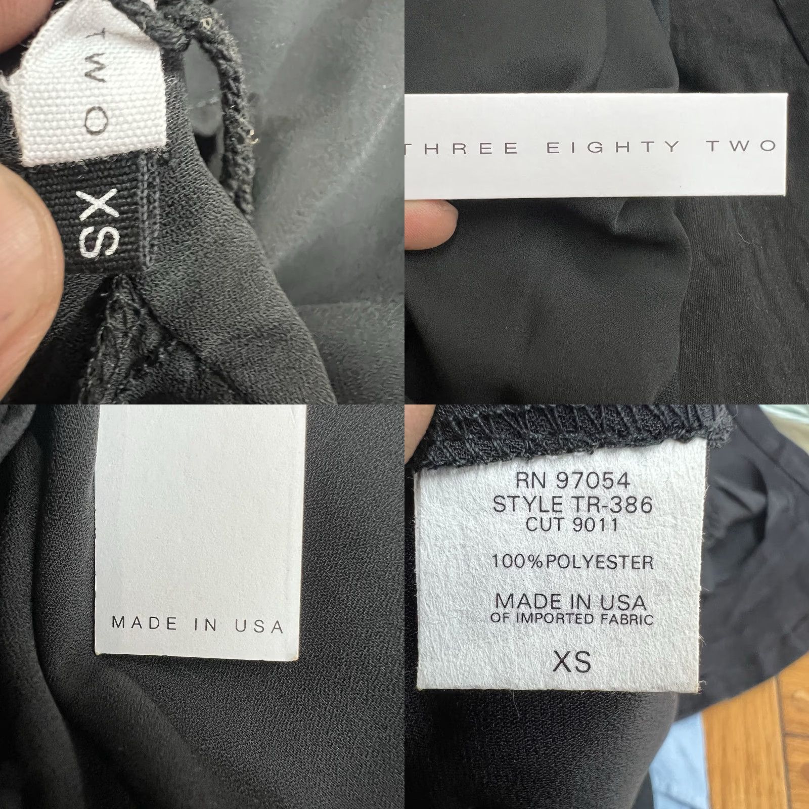 Vintage Three Eighty Two Nora Puff Sleeve Turtleneck Blouse Womens XS Black Size XS / US 0-2 / IT 36-38 - 8 Thumbnail
