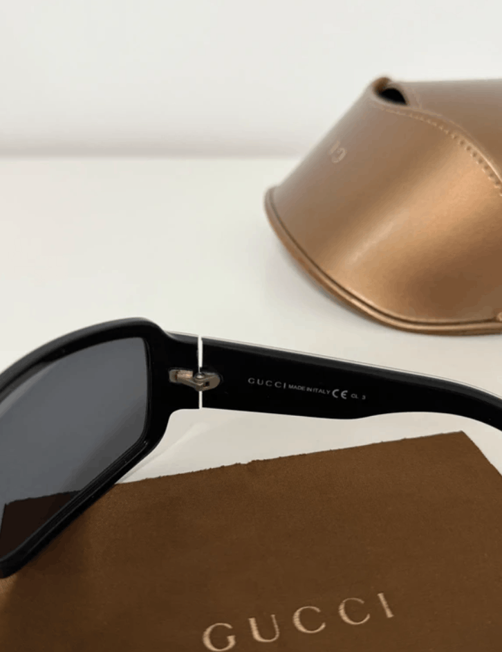 Gucci Gucci Sunglasses 🇺🇸 TAX FREE GG Mask Logo Shield Sport Size ONE SIZE - 8 Thumbnail
