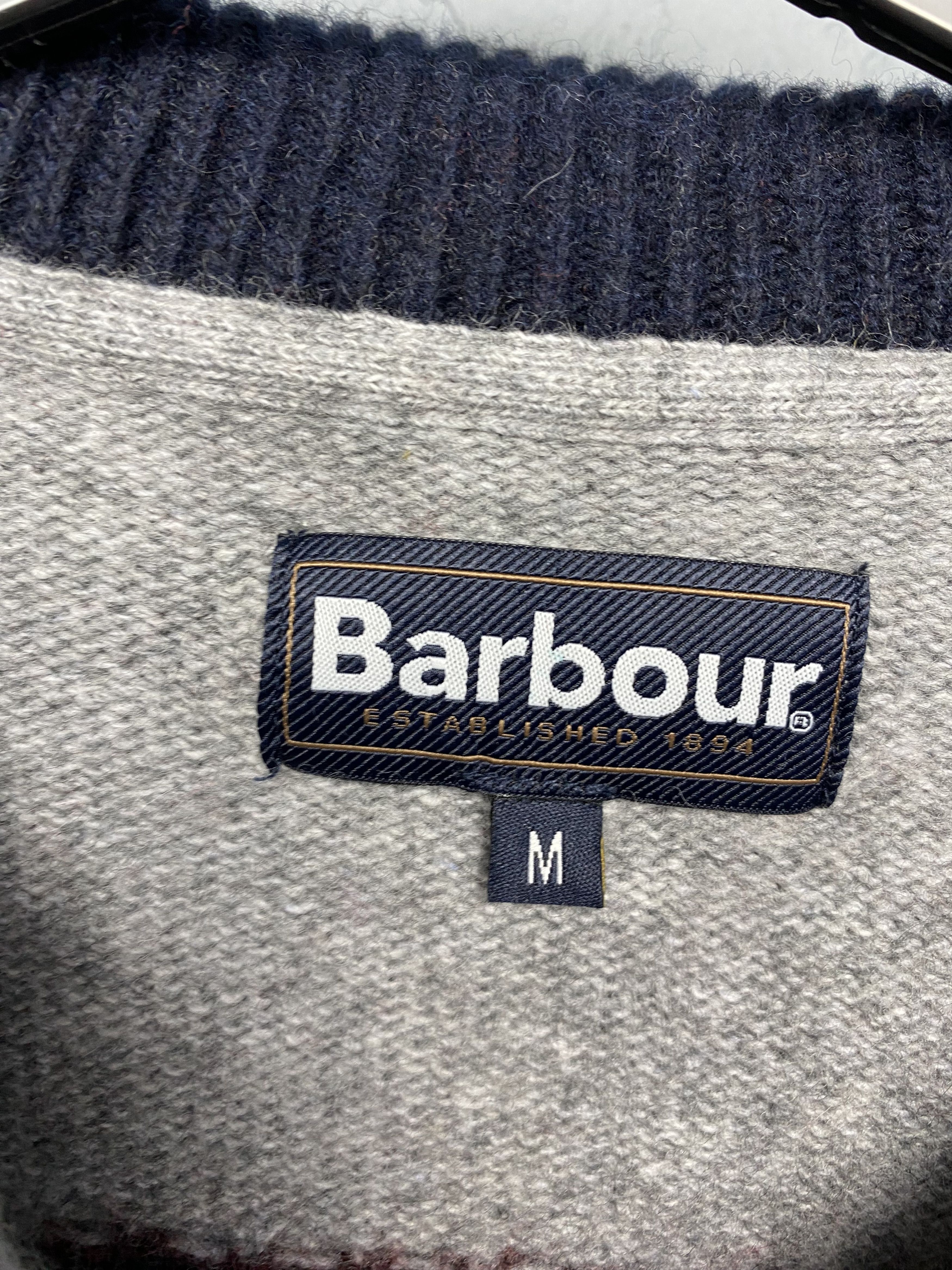 Barbour × Vintage Barbour Vintage Mens 1\4 Quarter Zip Wool Knit Sweater Size US M / EU 48-50 / 2 - 3 Thumbnail