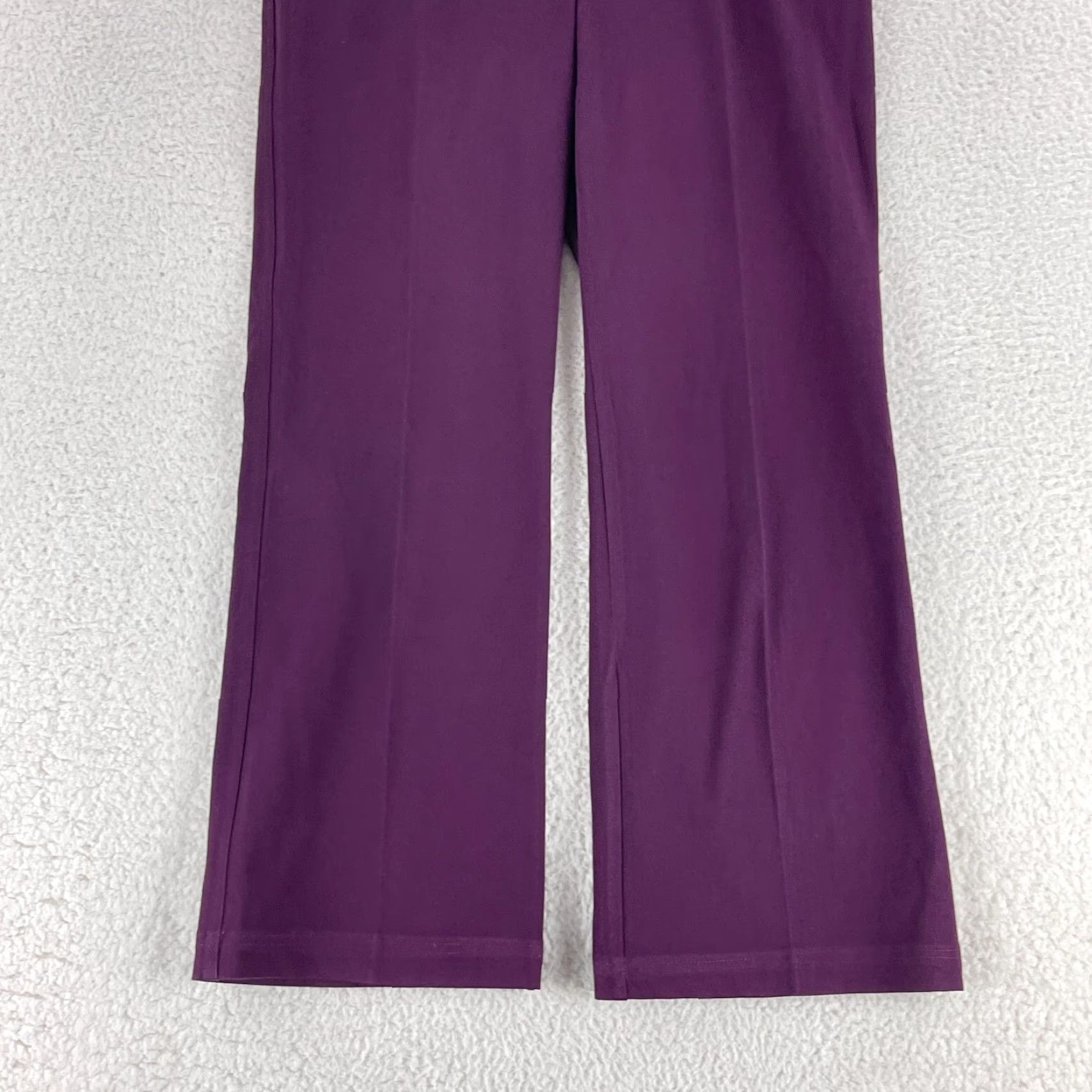 St. John St. John Purple Pleated Straight Leg Pants Womens Size 10 High Rise Casual Dress Pant Size 32" / US 10 / IT 46 - 3 Thumbnail