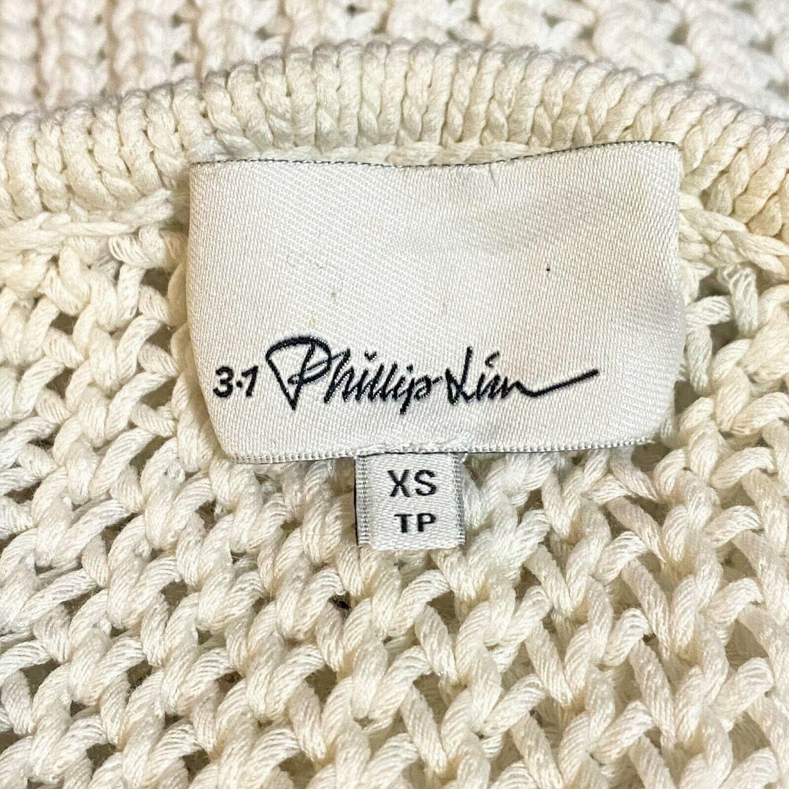 3.1 Phillip Lim 3.1 Phillip Lim Netted Cotton-Blend Sweater, Size XS, blac Size XS / US 0-2 / IT 36-38 - 7 Thumbnail