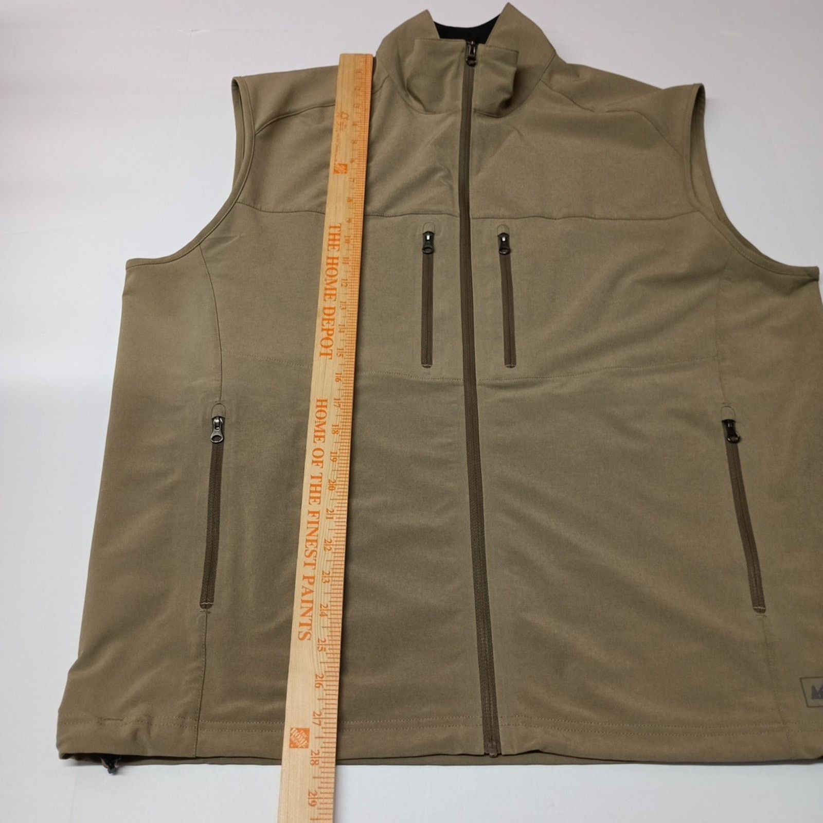 Rei REI Vest Outdoor Full Zip Men's Size XL XLarge Dark Khaki Size US XL / EU 56 / 4 - 5 Thumbnail