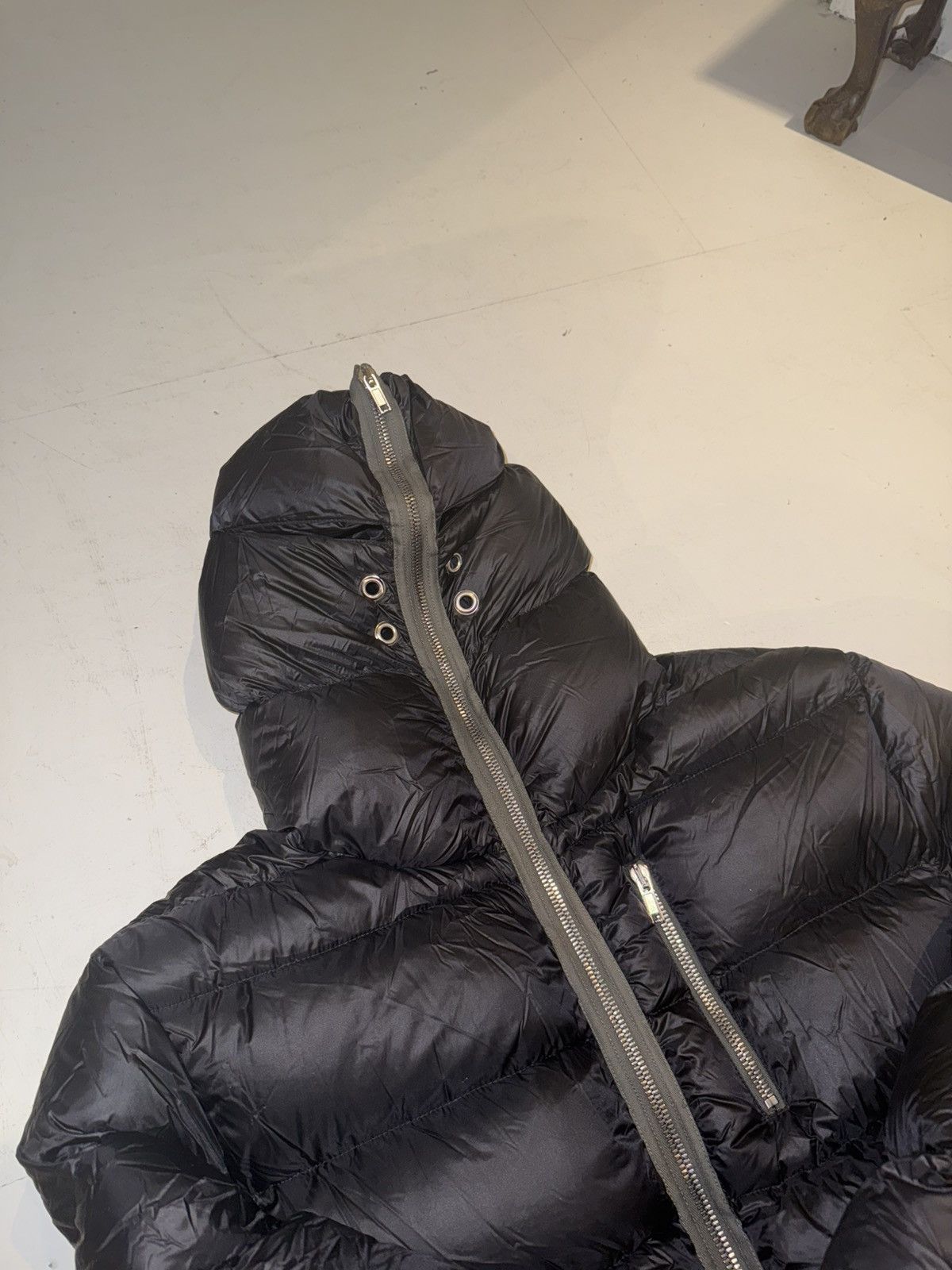 Rick Owens × Rick Owens Drkshdw Rick Owens • Black Jumbo Gimp Down Coat Size US M / EU 48-50 / 2 - 10 Thumbnail