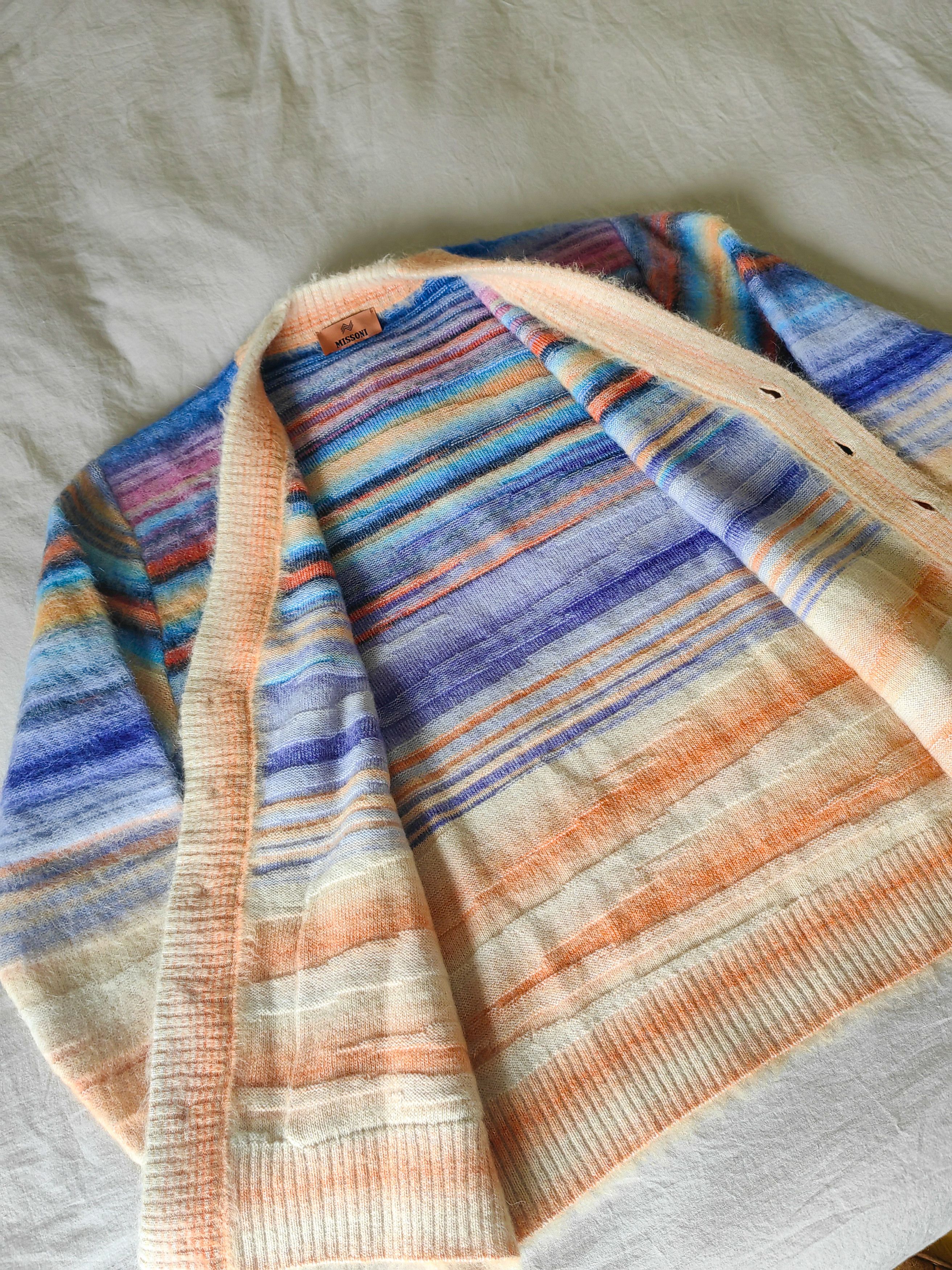 Missoni UNWORN Space-Dyed Dégradé Mohair/Alpaca Cardigan - BEAUTIFUL Size US M / EU 48-50 / 2 - 10 Thumbnail