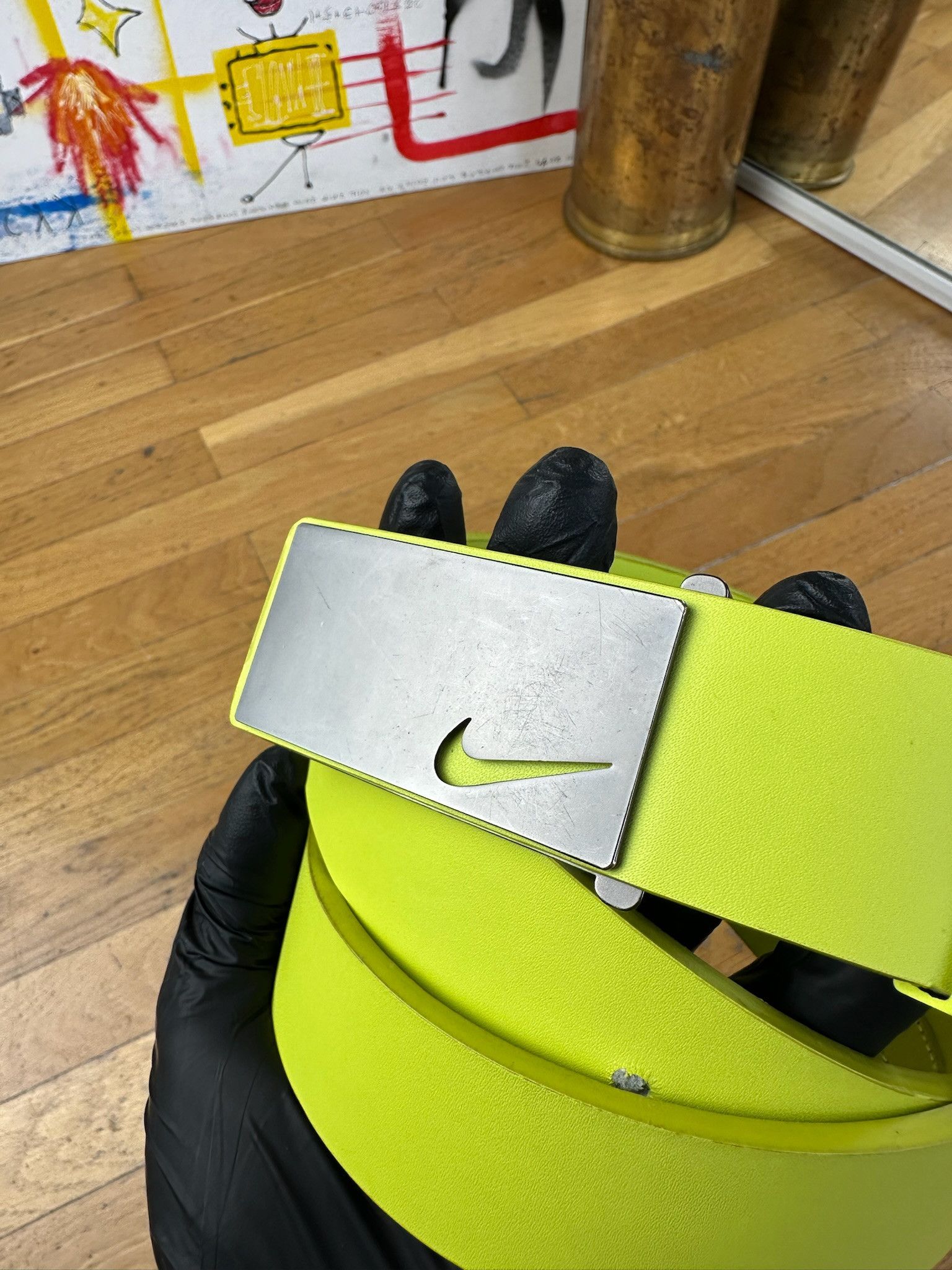 Nike VINTAGE NIKE BELT SWOOSH techno rave acid colour Size ONE SIZE - 4 Thumbnail