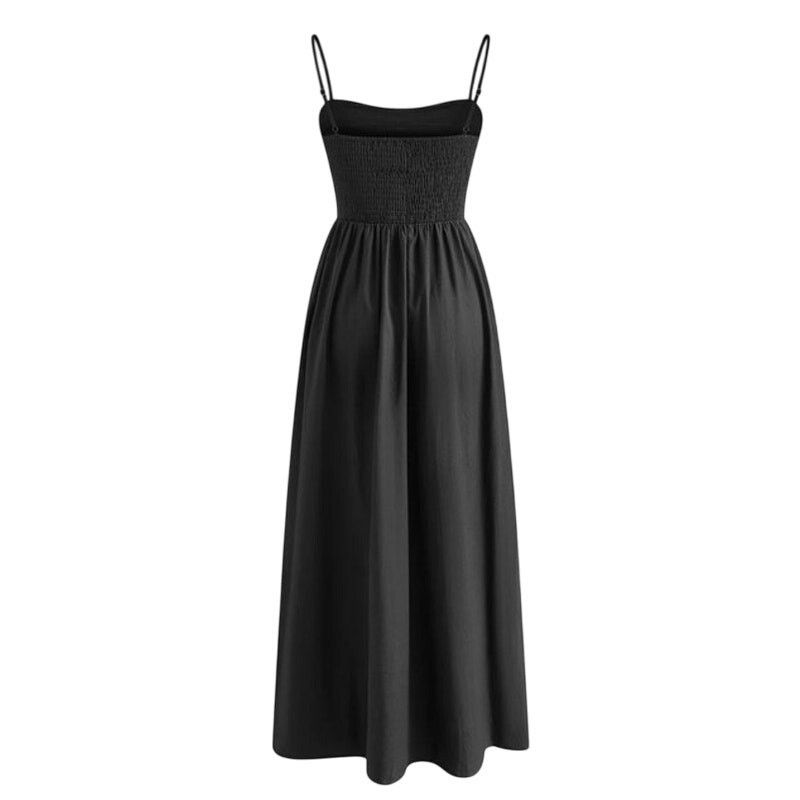 Other Commense Green Cotton Sleeveless Pockets Cutout Long Dress Size M / US 6-8 / IT 42-44 - 3 Thumbnail