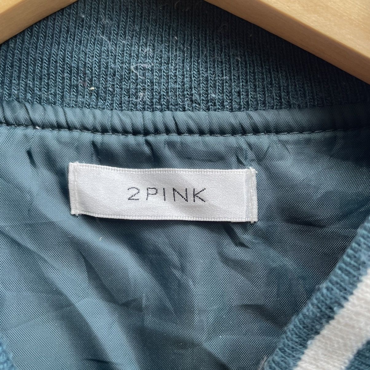 Japanese Brand Japanese Brand 2Pink Green Varsity Jacket Size US M / EU 48-50 / 2 - 6 Thumbnail