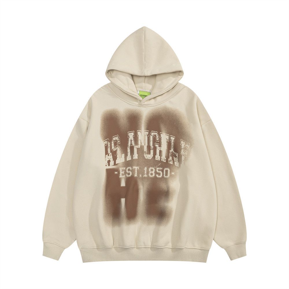 Japanese Brand × Vintage Men's casual loose fuzzy letter casual hoodie Size US M / EU 48-50 / 2 - 1 Thumbnail