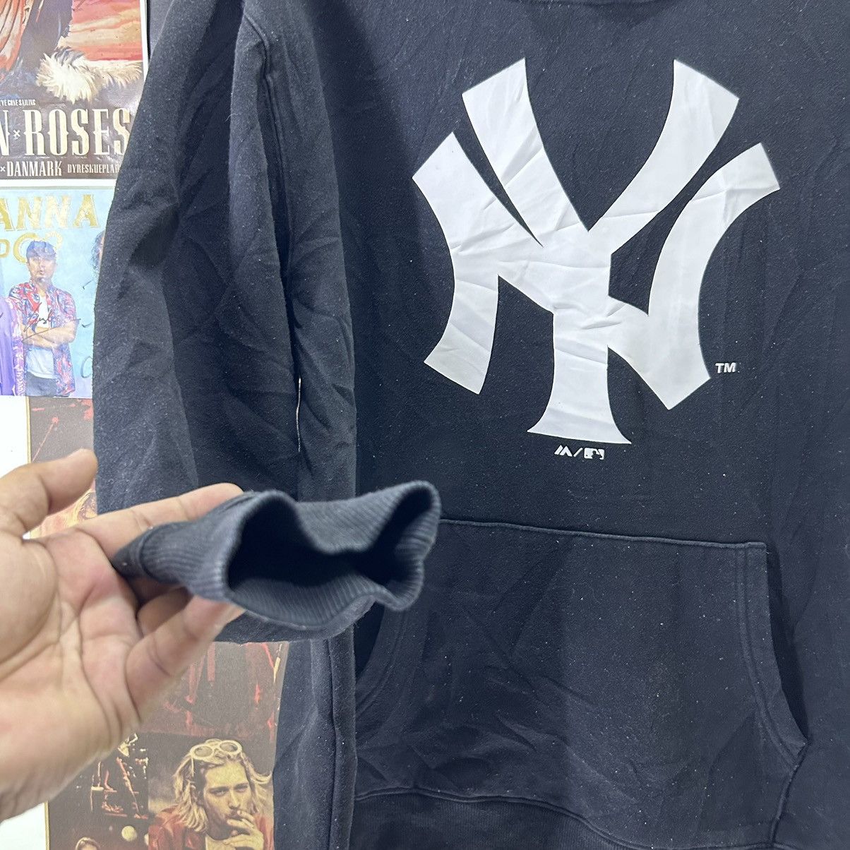 Majestic Vintage Majestic New York Yankees Hoddie Army Size US L / EU 52-54 / 3 - 5 Thumbnail