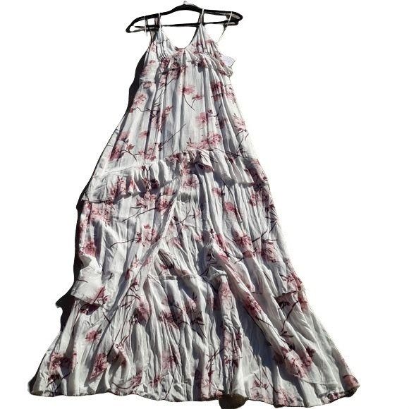 Other Cotton Candy Boho Romantic Feminine Floral Maxi Dress Sz M R Size M / US 6-8 / IT 42-44 - 1 Thumbnail