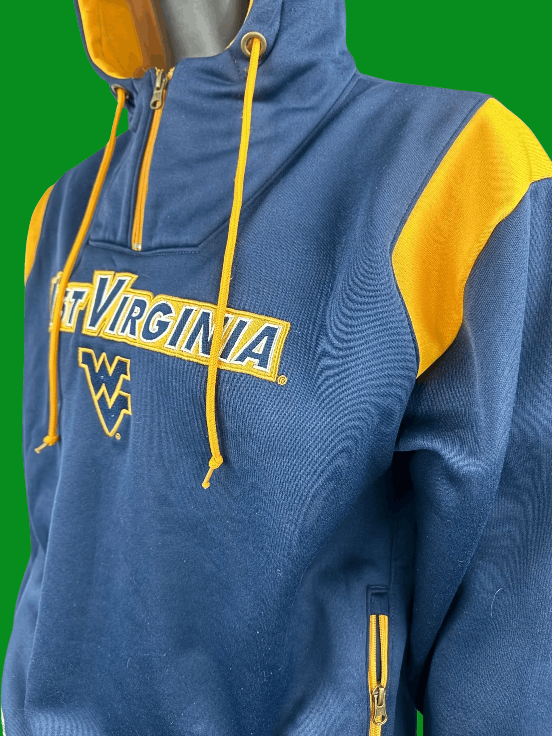 Majestic WVU Quarter-Zip Hoodie by Section 101 Majestic – Preowned Size US L / EU 52-54 / 3 - 1 Thumbnail