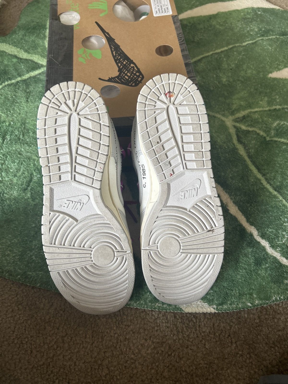 Nike × Off-White OFF WHITE DUNK LOW LOT 45 Size US 9.5 / EU 42-43 - 5 Thumbnail