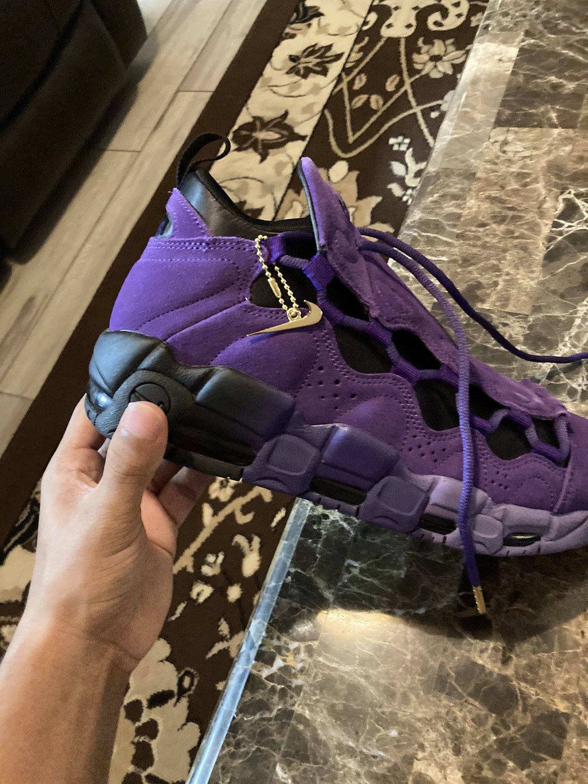 Nike air more money court purple