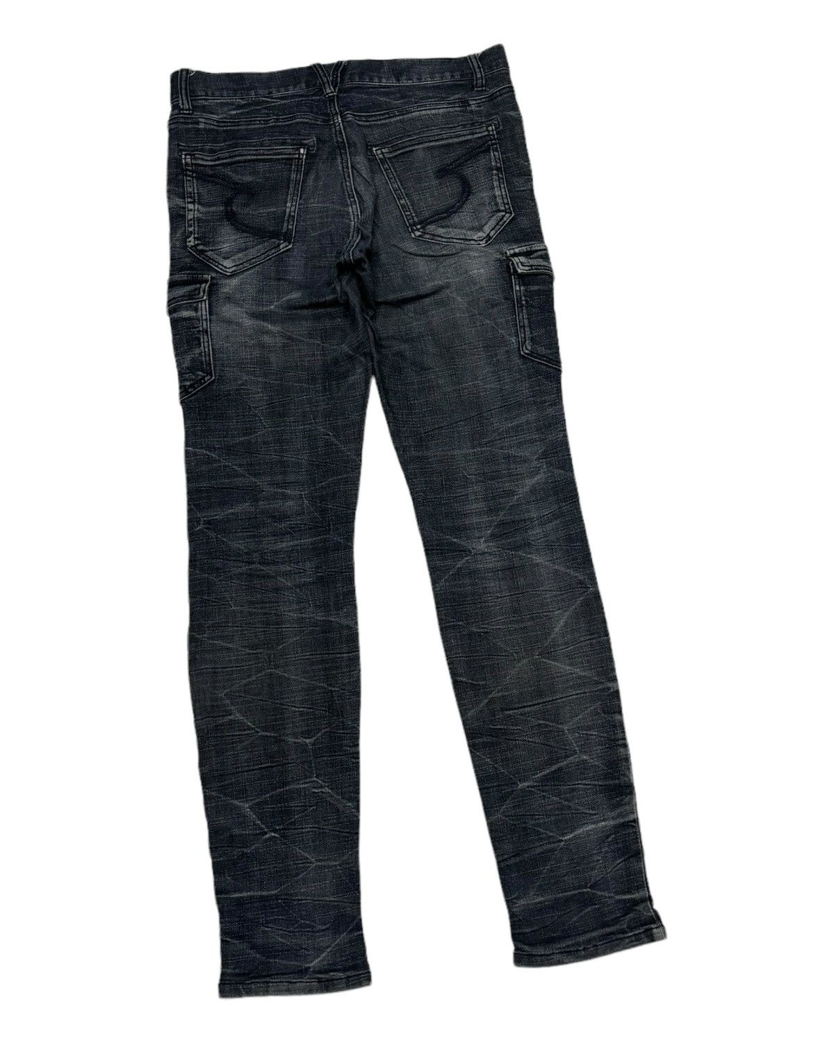 If Six Was Nine VINTAGE SEMANTIC DESIGN MULTI POCKET PUNK DISTRESS DENIM Size US 32 / EU 48 - 4 Thumbnail