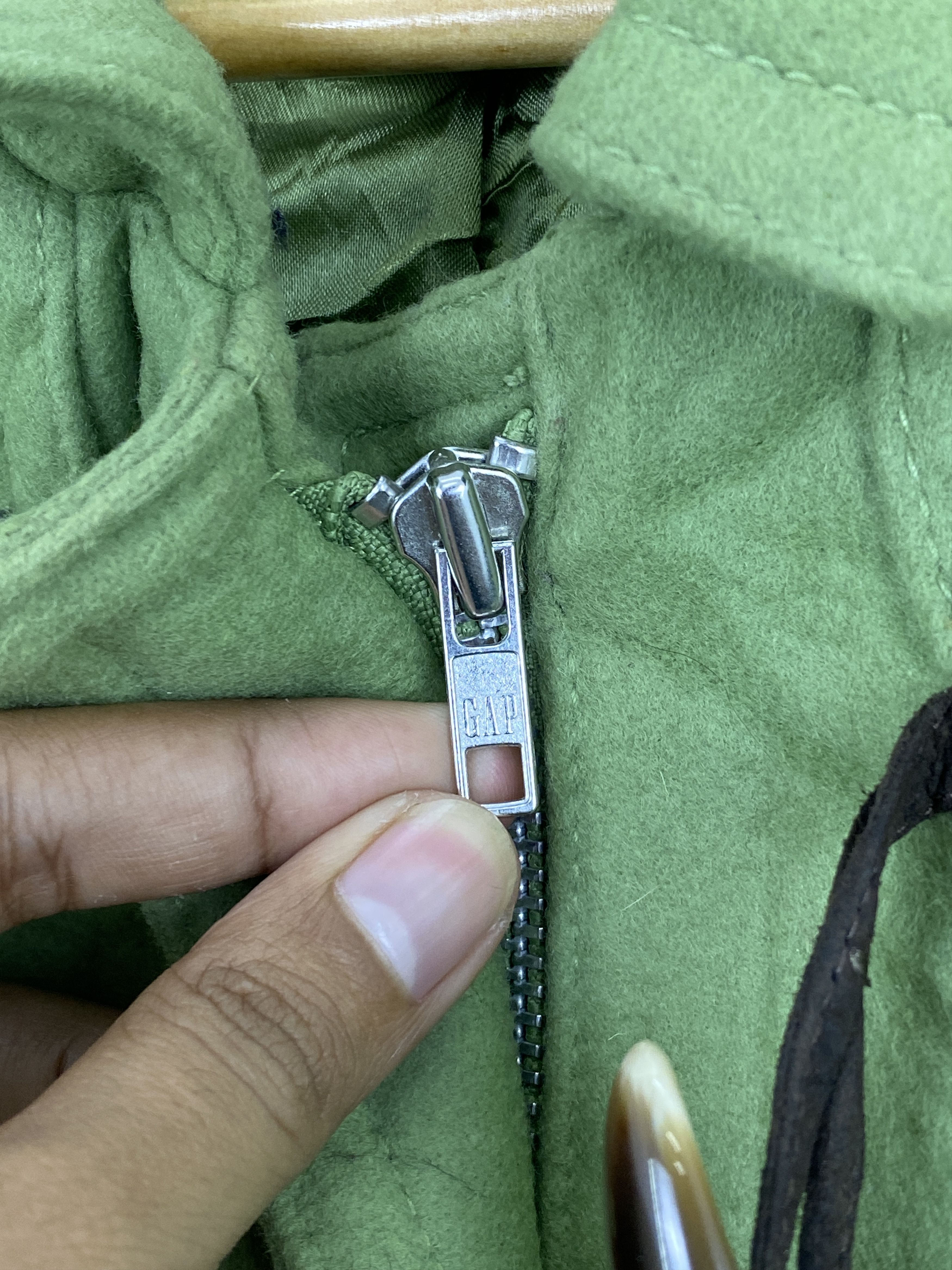 Gap Vintage Gap Pea Coat Women Lime Green Wool Jacket J1747 Size US L / EU 52-54 / 3 - 10 Thumbnail