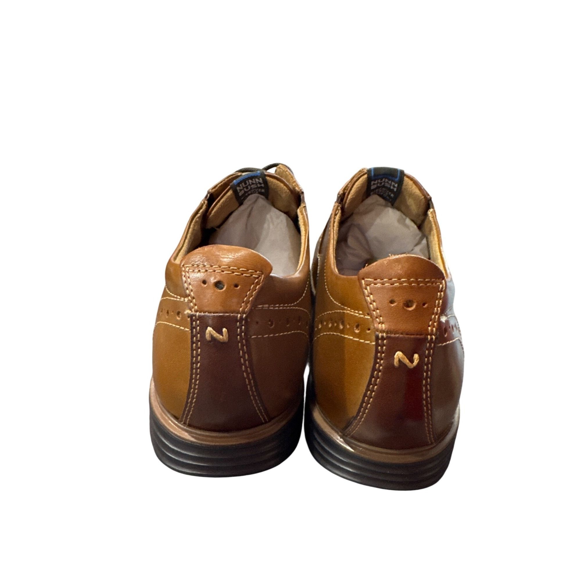 Nunn Bush Nunn Bush Kore Mens Brown Leather Oxford Shoes 8.5M SKU 8083 Size US 8.5 / EU 41-42 - 6 Thumbnail