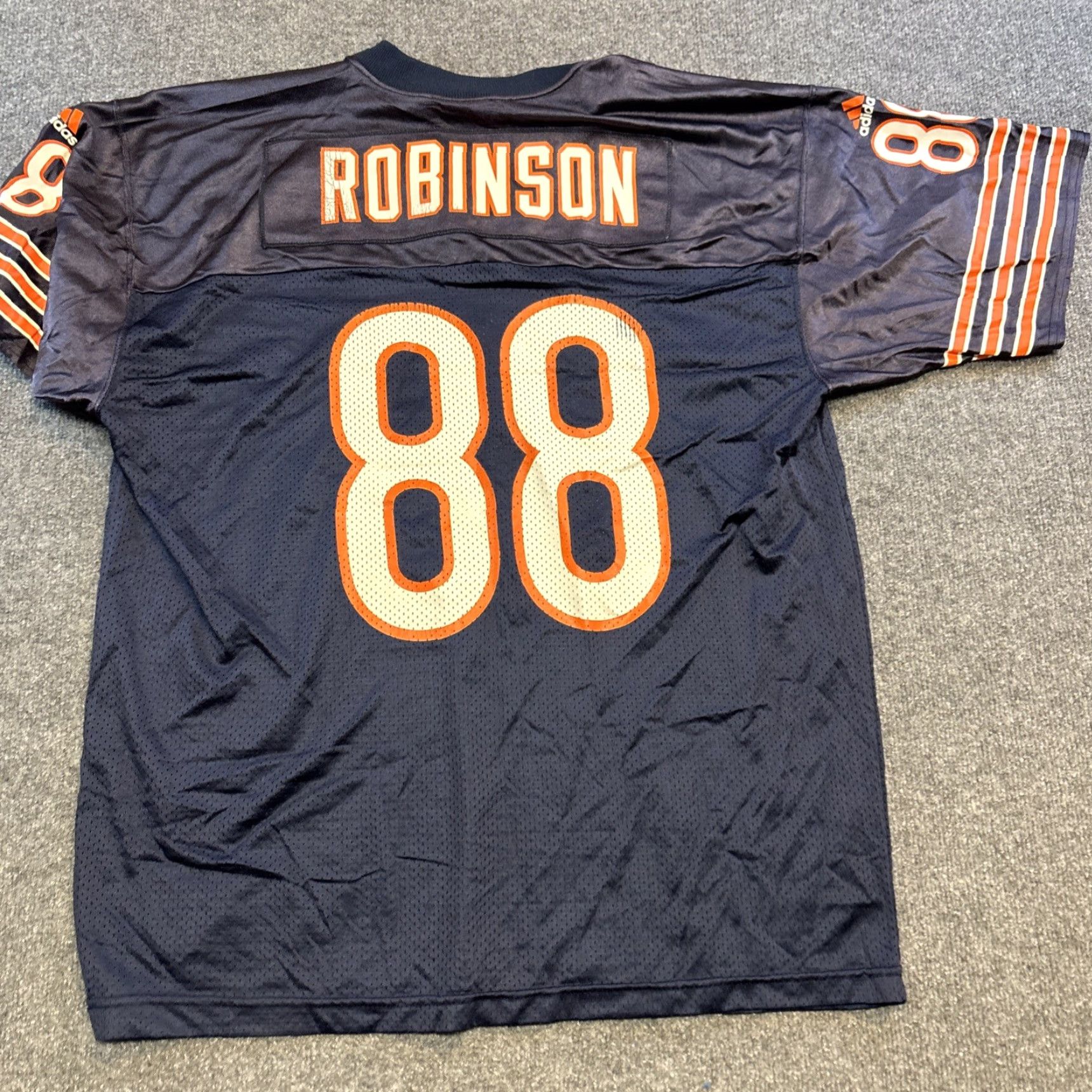 Adidas VINTAGE Marcus Robinson 80 Jersey Adidas NFL Football Mens XL Blue Chicago Bears Shirt Size US XL / EU 56 / 4 - 6 Thumbnail