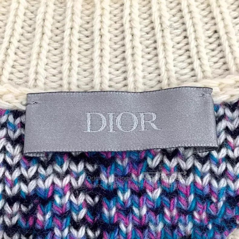 Dior Dior Purple wool letter Logo full-print round-neck long-sl Size US S / EU 44-46 / 1 - 5 Thumbnail
