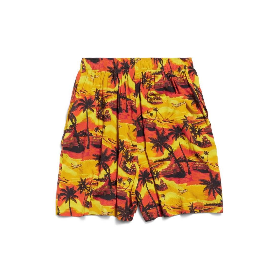Balenciaga o1tr1nto1025 Hawaiian Car Pyjama Shorts in Multicolor Size US 30 / EU 46 - 2 Thumbnail