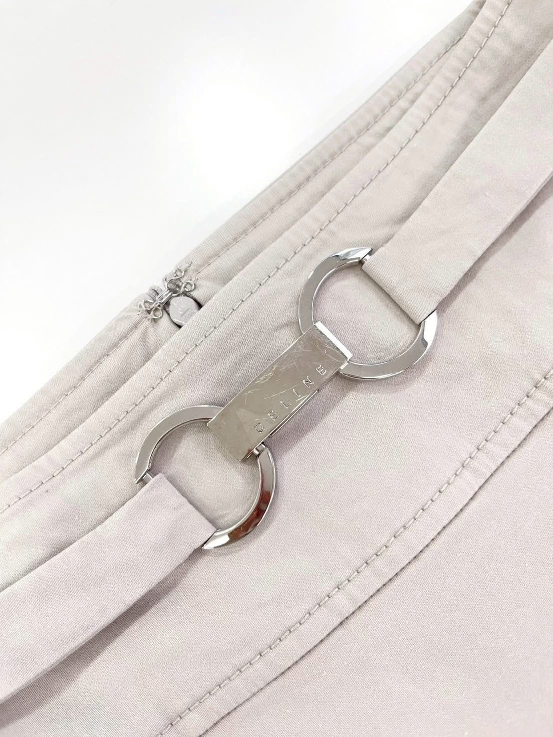 Celine Vintage Celine Belt Skirt Size 26" / US 2 / IT 38 - 4 Thumbnail