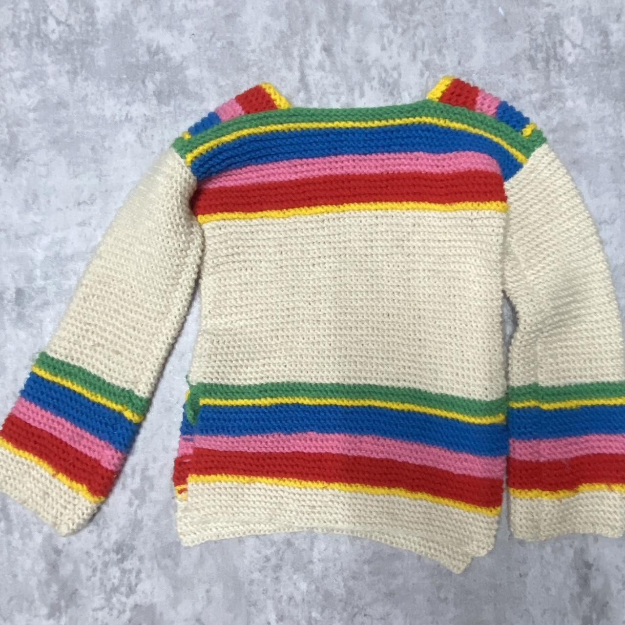 Other Multi-coloured crochet sweater with a retro vibe Size ONE SIZE - 4 Thumbnail