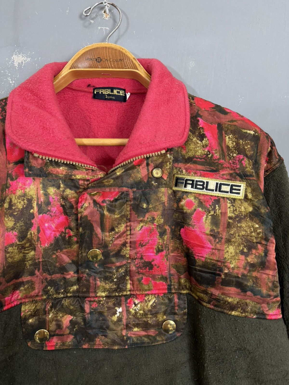 Japanese Brand Vintage Fablice Half Button Fleece Fablice Ski Pullover Size US M / EU 48-50 / 2 - 2 Thumbnail