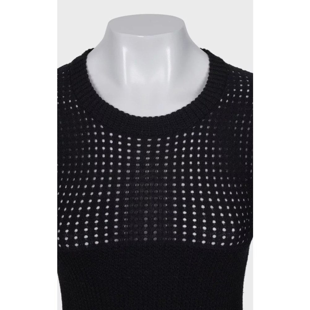 Alaia Alaïa Black Fitted Perforated Zipper Dress XS Size XS / US 0-2 / IT 36-38 - 4 Thumbnail
