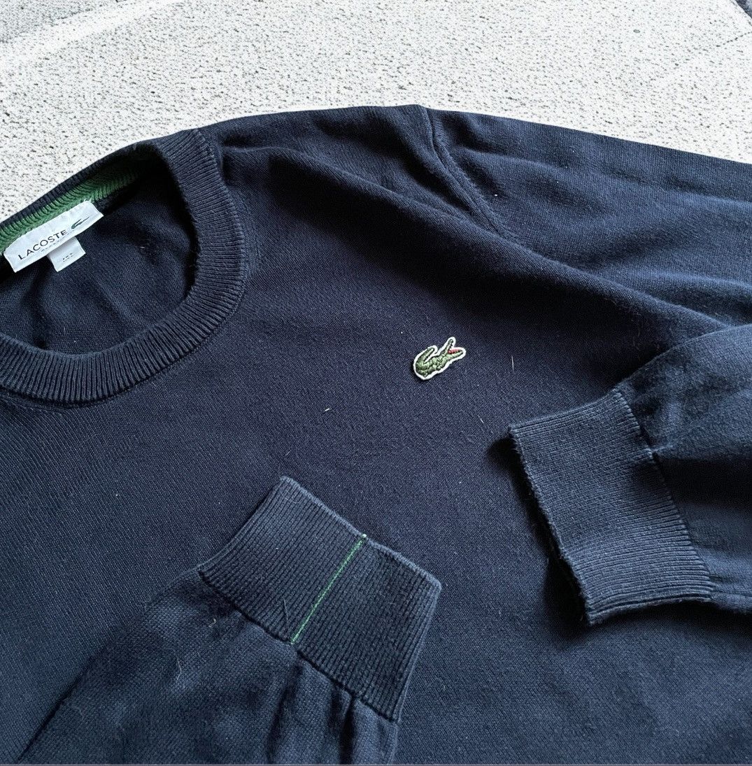 Lacoste × Vintage Mens Vintage Lacoste Blue Casual Sweater luxury knitwear y2k Size US L / EU 52-54 / 3 - 5 Thumbnail