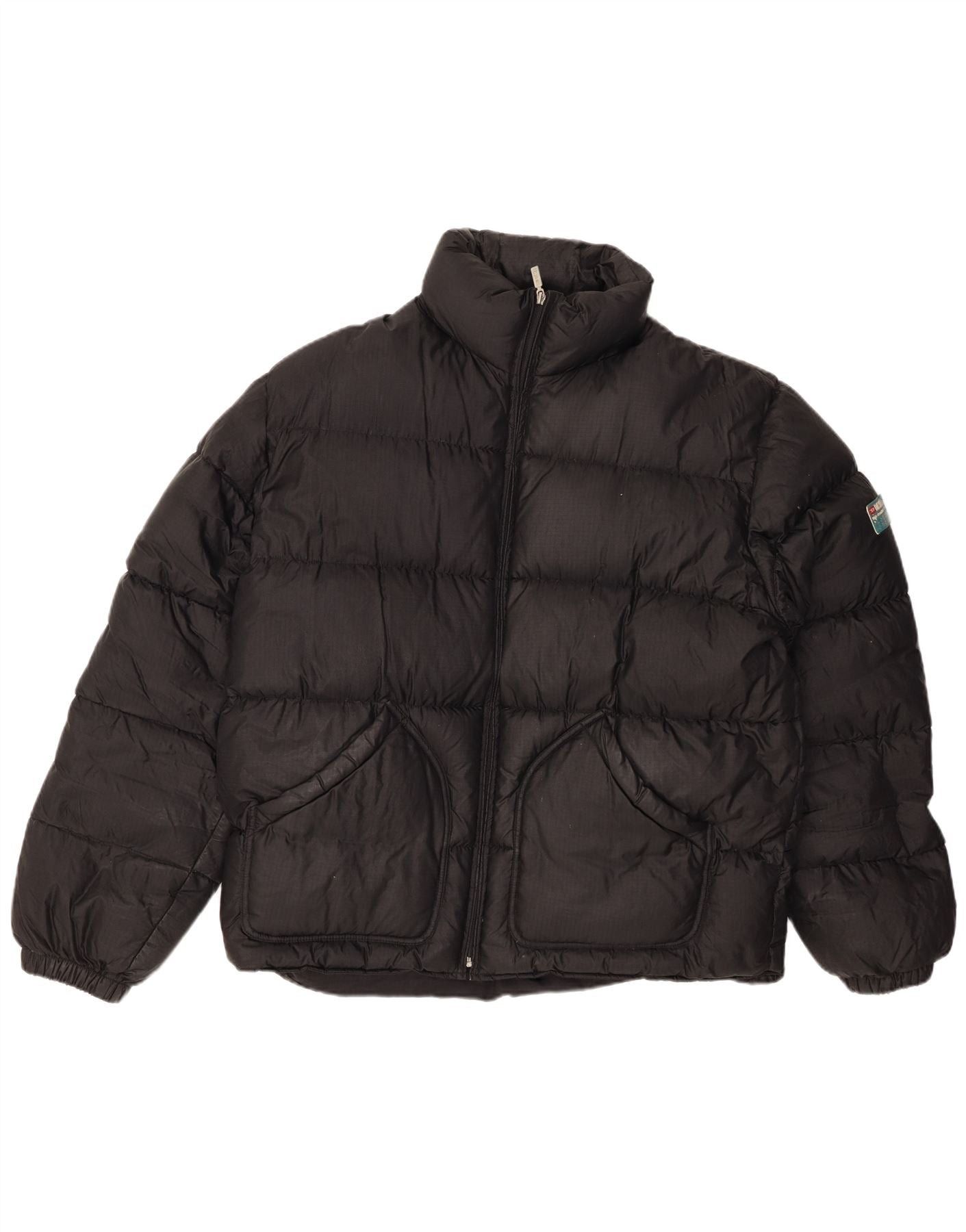 Diesel Mens Hooded Padded Jacket UK 42 XL Black Size US XL / EU 56 / 4 - 1 Thumbnail