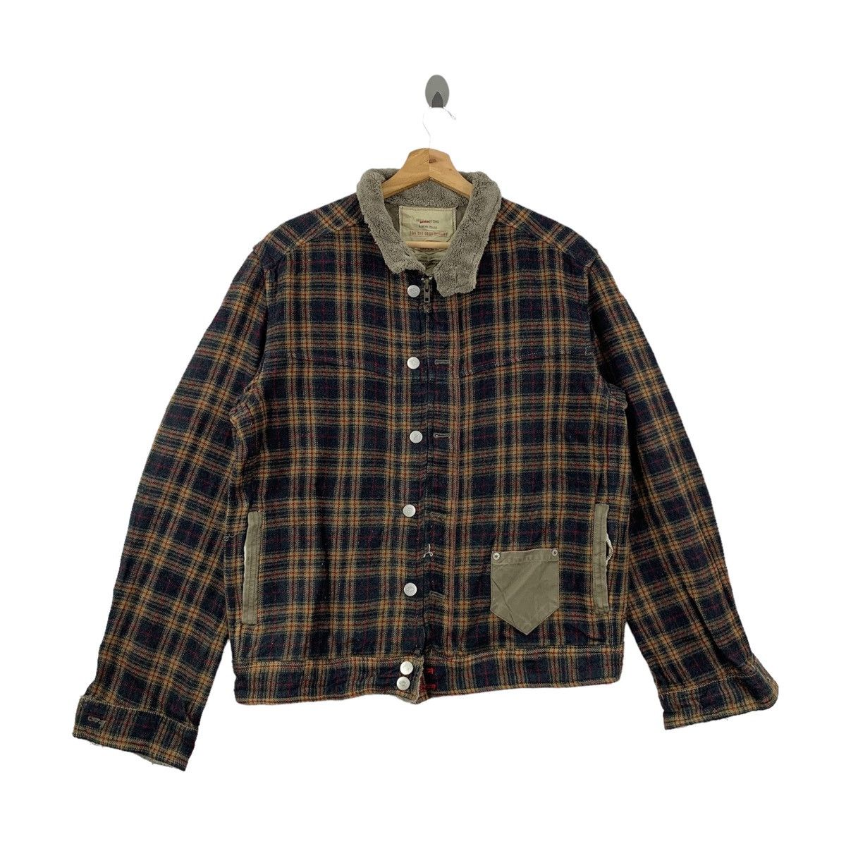 Designer Vintage BALL Italian Designer Checkered Wool Bomber Jacket Size US M / EU 48-50 / 2 - 4 Thumbnail