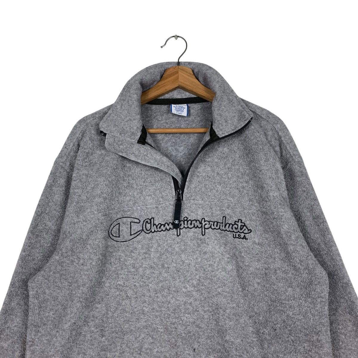 Champion CHAMPION Polartec Big Logo Half Zip Pullover Fleece 1954-C85 Size US L / EU 52-54 / 3 - 10 Thumbnail
