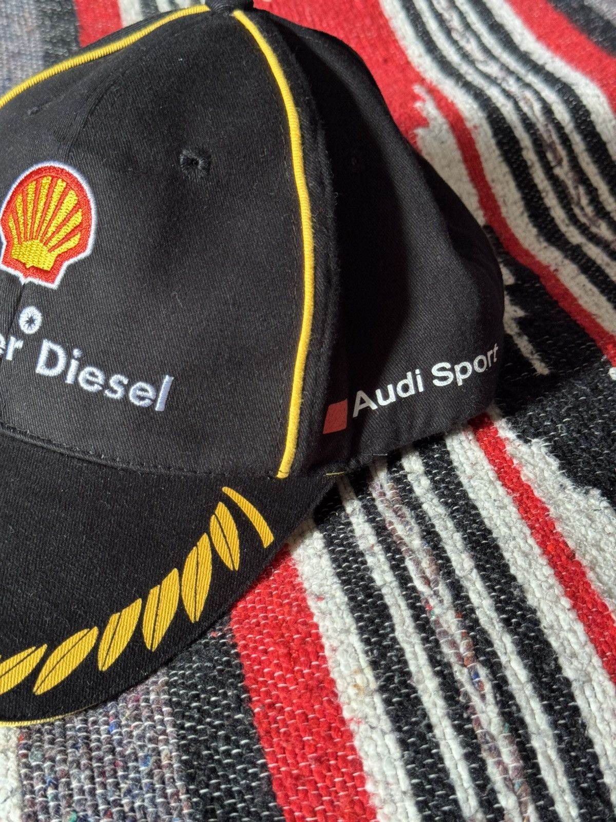 Audi Vintage 00’s Audi Shell V-Power Diesel Moto Racing y2k Hat Size ONE SIZE - 3 Thumbnail