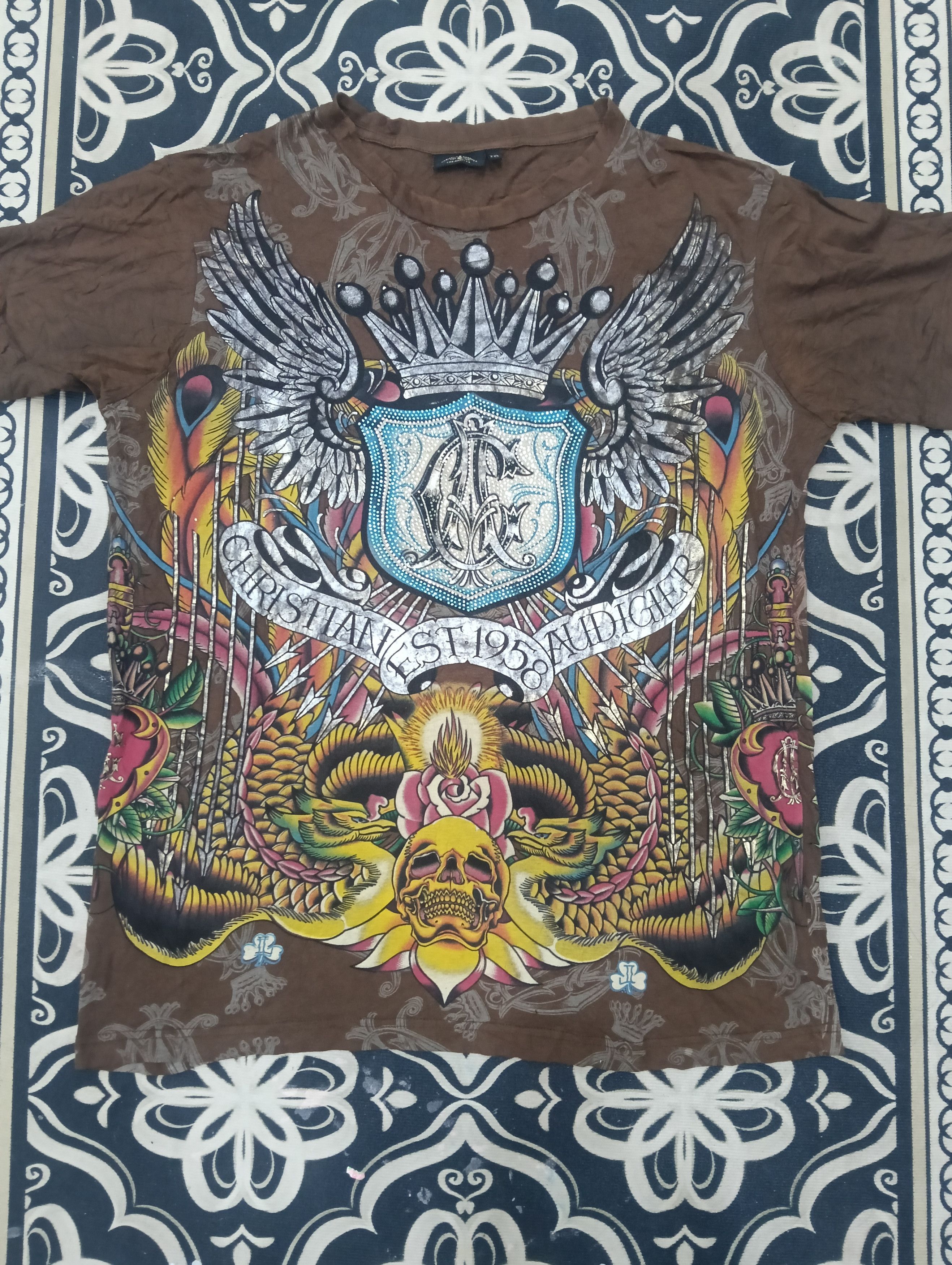 Christian Audigier Great Christian Audigier Tshirt Size US XXL / EU 58 / 5 - 4 Thumbnail