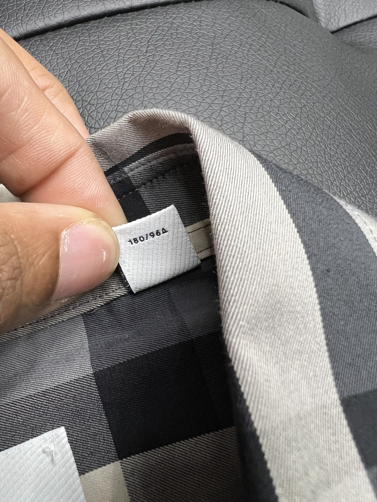 Burberry Burberry Grey Checked Shirt Size Medium Size US M / EU 48-50 / 2 - 5 Thumbnail