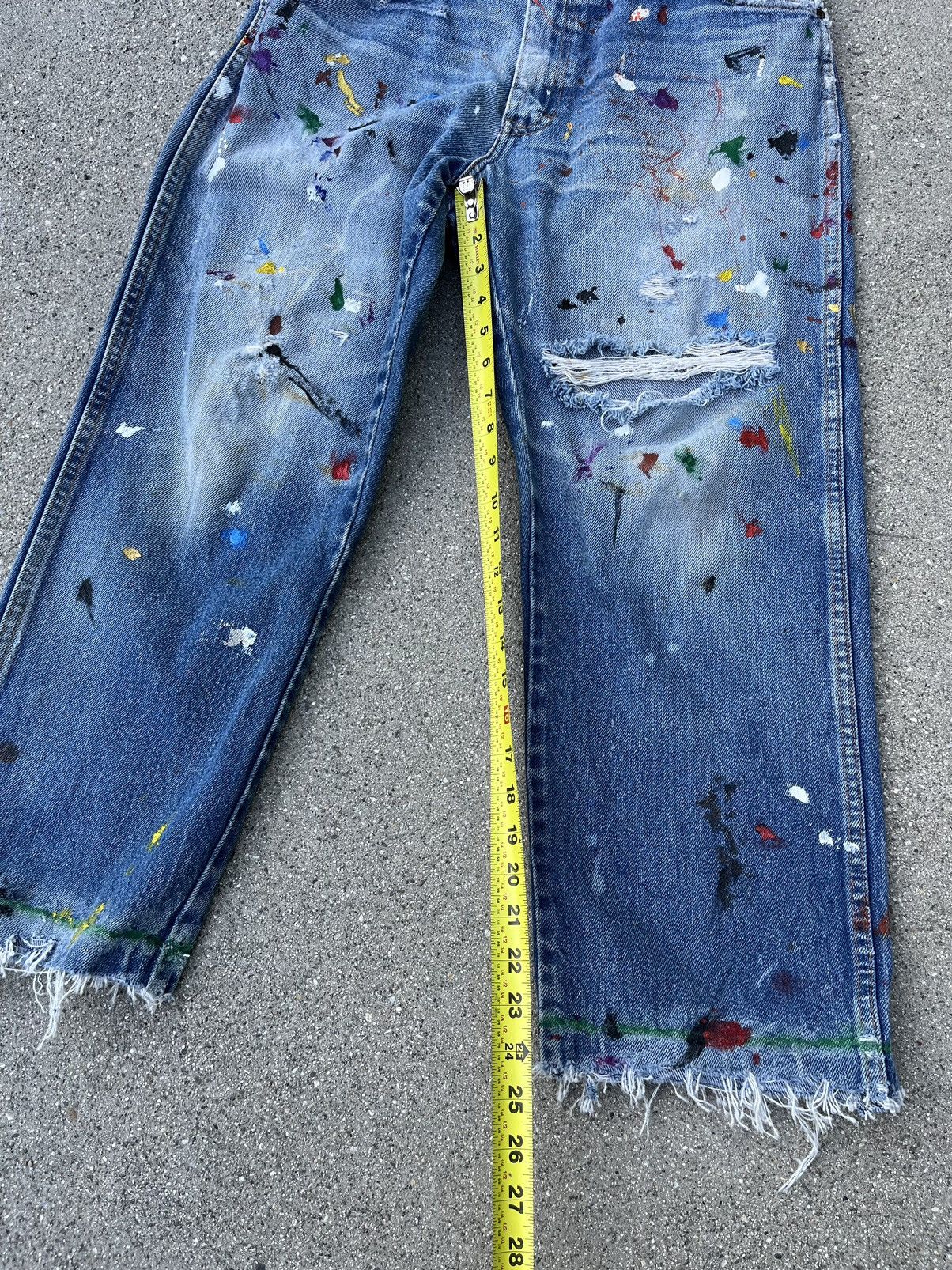 Vintage Dickies Work Carpenter Painter Pants Thrashed Distressed Size US 33 - 7 Thumbnail