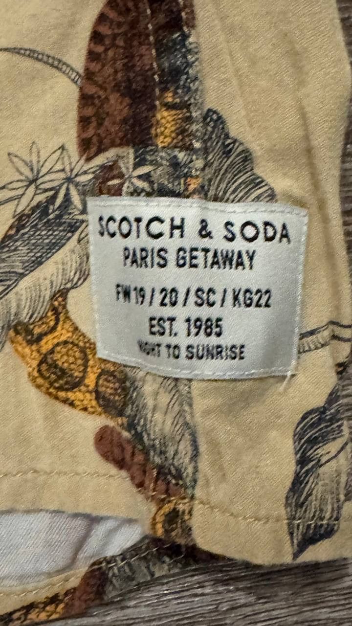 Scotch & Soda Scotch & Soda Paris Getaway AOP Camp Collar Shirt L Size US L / EU 52-54 / 3 - 4 Thumbnail