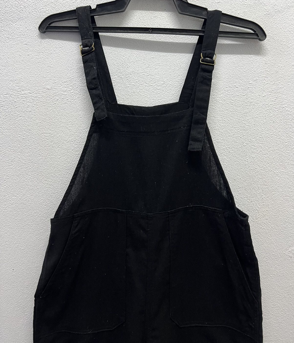 Designer × Vintage Alma Design Black Wide-Leg Linen Blend Overalls – Size S Size US 36 / EU 52 - 3 Thumbnail