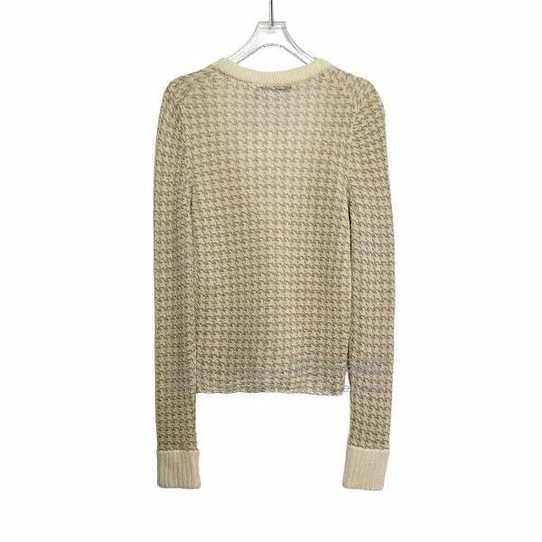 Dior Marinière Cardigan Navy Blue and Ecru D-Stripes Virgin  Christian Dior Houndstooth Cashmere Cardigan Size 36.