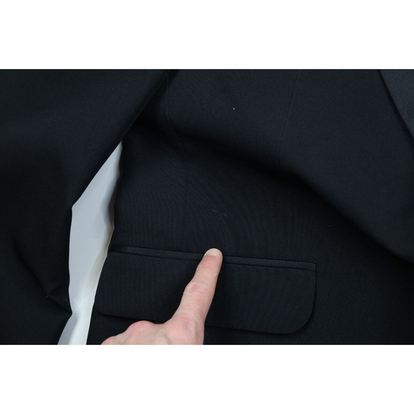 Vintage Vintage 90s Distressed 2 Piece Wedding Tuxedo Suit Size 42R - 4 Thumbnail