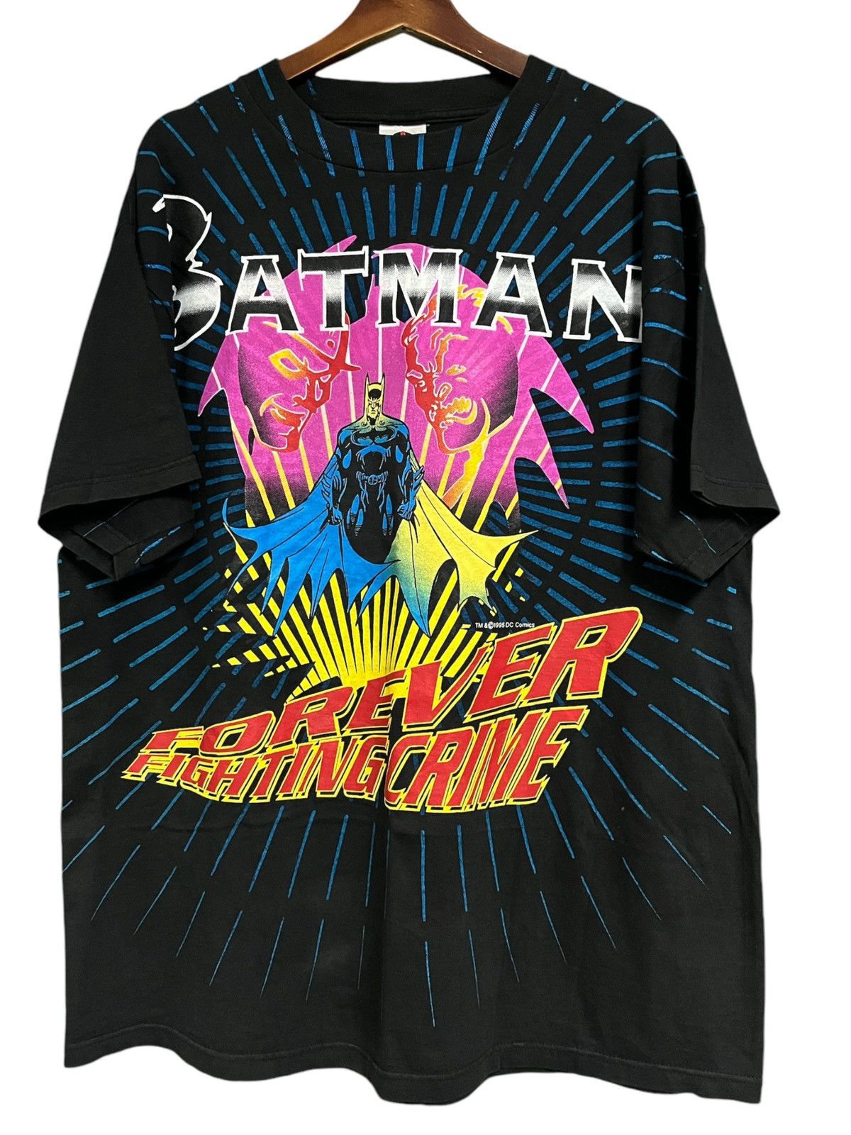 Vintage Batman AOP 90s t shirt 1995